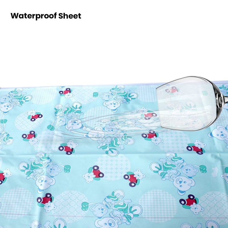 AASA Waterproof Bed Protector Sheet for New Born Babies and Kids Multicolor - Image 2