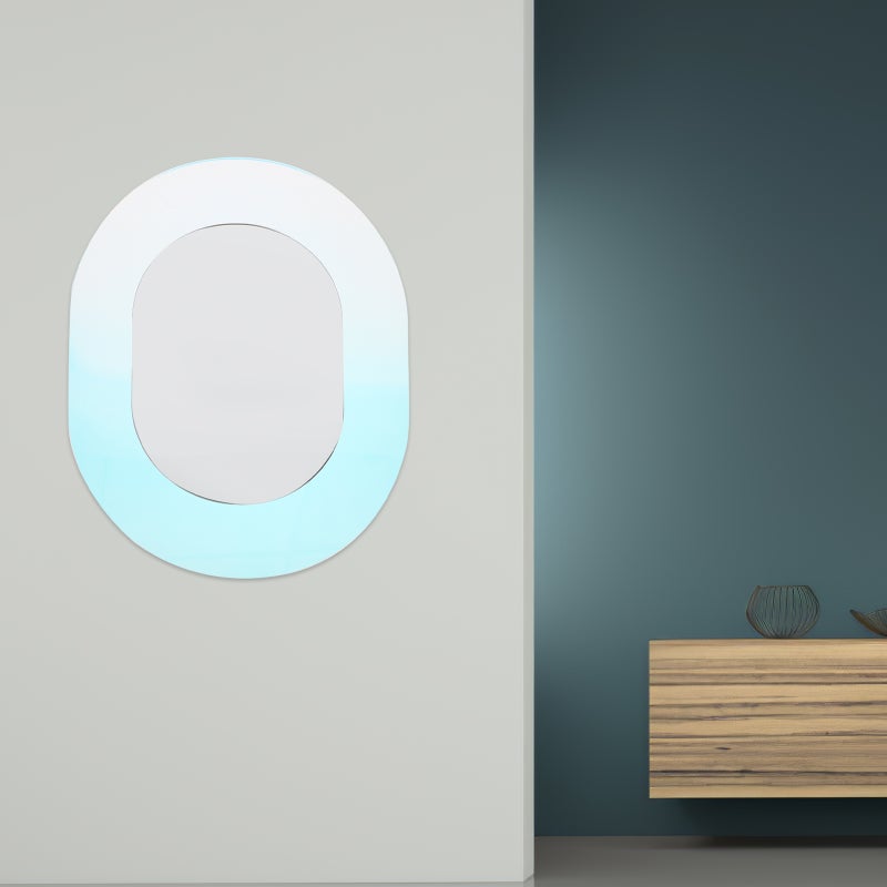 🚽 مرآة أكريليك مقاومة للماء للاستخدام في الحمام بتأثير انعكاس لامع - Image 4