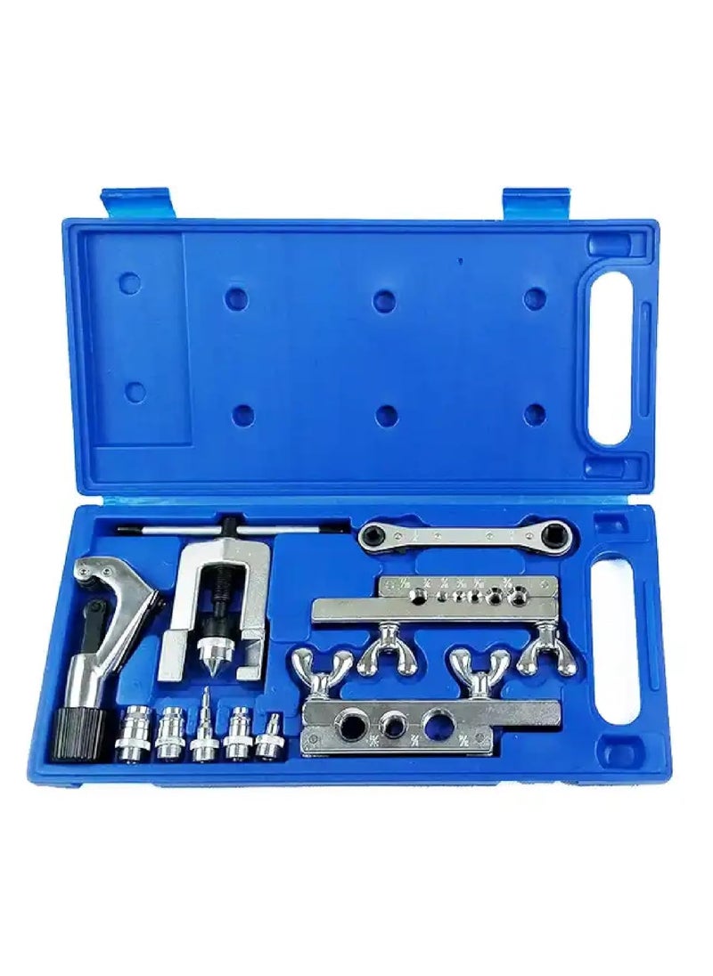 VTH WITH TAGLINE ABSOLUTE TOOLING SOLUTIONS VTH Flaring and Swaging Tool Set Tube Cutter Pipe Repair Refrigeration Expander Heavy Duty Steel Flaring Tools Kits Manual Pipe Double Flaring Expander Tool Tube Swaging Kit  - Image 1