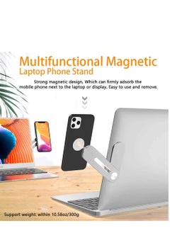 Generic Laptop Phone Holder, Laptop or Desktop Monitor Side Mount Phone Holder, Slim Portable Foldable Smartphone Stand, Computer Monitor Expansion Bracket, Compatible with Any Phone  - Image 2