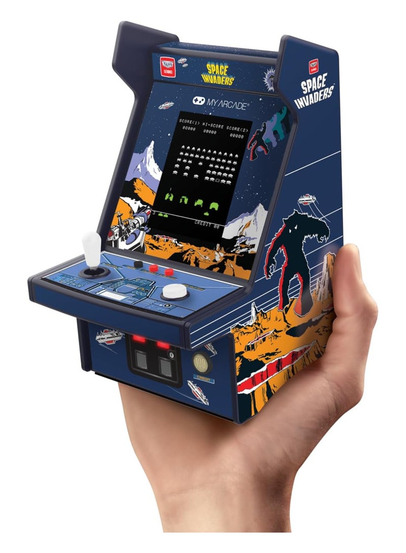 My Arcade Space Invaders Micro Player: 6.75" Mini Arcade Machine, Fully playable Video Game Collectible - Image 2