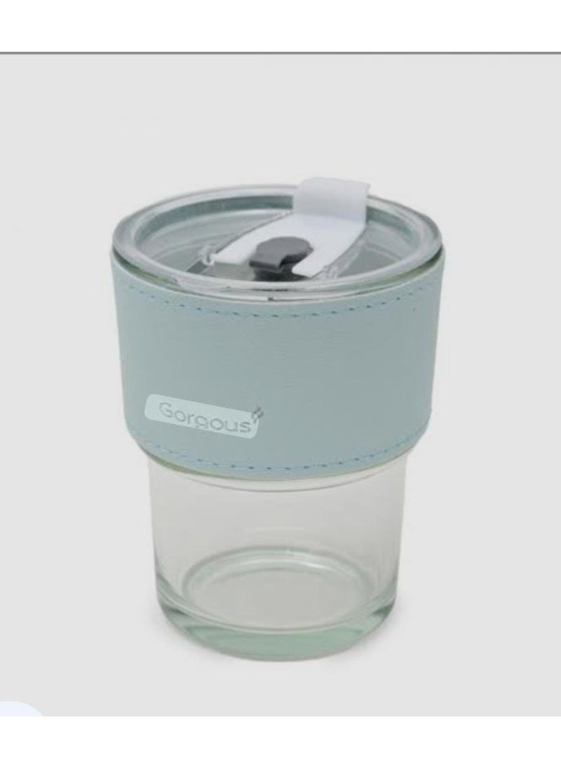 Generic - Thermal cup with a shell and a tight leather cover, cold or cool, multi-colored + transparent sleeve - Image 1