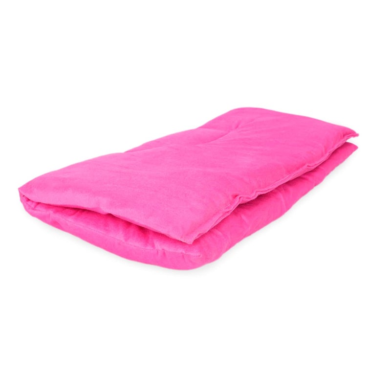 EIRIA Washable Pooja Aasan for HomeGhar Mandir Meditation Yoga Mat Floor Sitting Rugs for Katha Hawan Prayer Super Soft Microfiber Filling 29x29 Pink Pack of 1 - Image 3