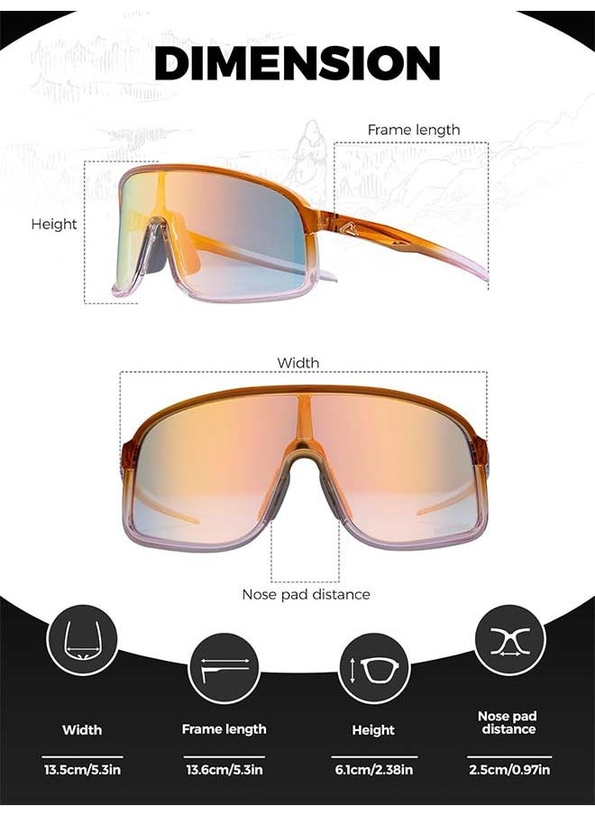 Rockbros ROCKBROS Photochromic Sunglasses for Men Women Cycling Glasses UV Protection Sports Sunglasses  - Image 5
