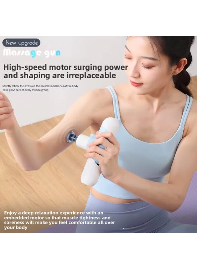 موكوم مسدس تدليك احترافي بتقنية الذكاء الاصطناعي – 6 مستويات سرعة (1800-3500 دورة في الدقيقة) | جهاز تدليك الأنسجة العميقة فائق الهدوء (35 ديسيبل) | بطارية قوية 2400 مللي أمبير تدوم حتى 6 ساعات | 4 رؤوس للتدليك | استرخاء العضلات وتخفيف الألم | تصميم خفيف ومحمول مع شحن USB-C | تقنية ذكية، حماية من السخونة، إيقاف تلقائي | الهدية المثالية للرياضيين ومحبي اللياقة - Image 5