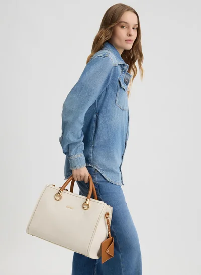 Liu Jo White and brown handbag
