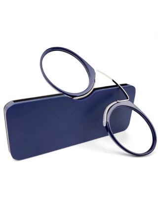 Reading Glasses Without Arms, Mini, Clip-on Nose Reader for Men & Women, Anti-slip Portable Flexible Reading Glasses, for Travel, Comes with a special eyeglasses case and a free cotton handkerchief, Exclusive from Seller INFINITY-HANDMADE Only