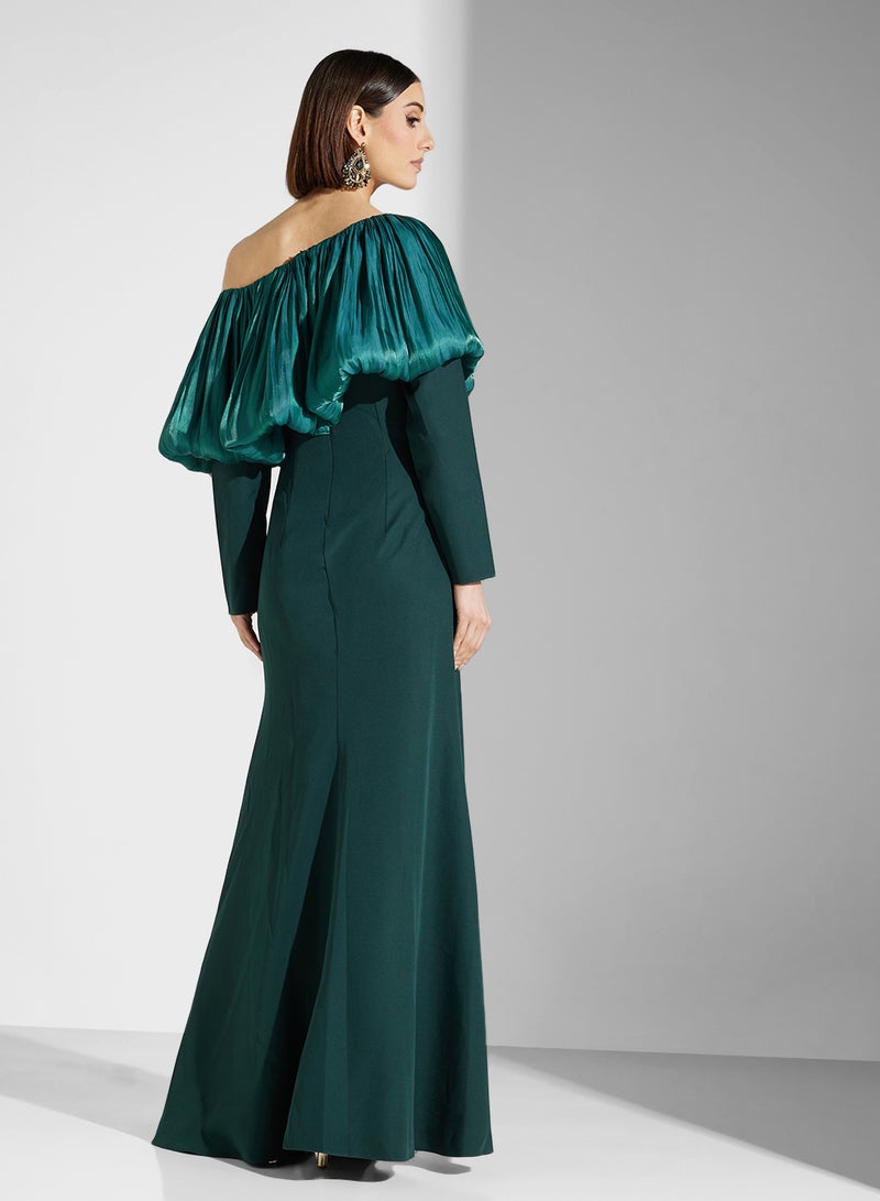 Namshi x Off-Shoulder Evening Dress - Image 2