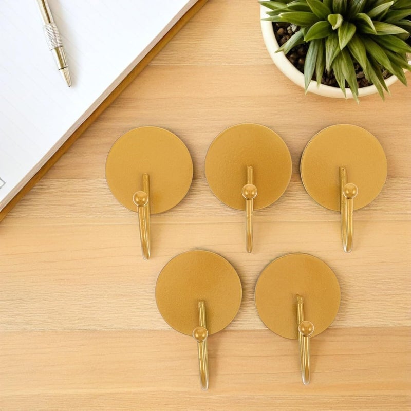 Ciieeo 10pcs Heavy Duty Adhesive Metal Hooks Waterproof No Drill Wall Mount Key Towel Holder for Bathroom Kitchen Organization - Image 5
