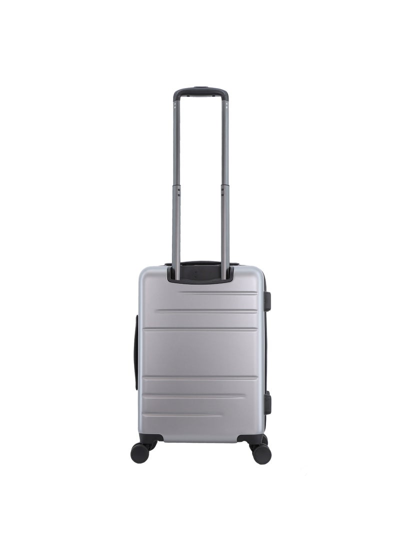 Discovery Patrol Hardside  20" Carry-On Small Cabin Business Travel Suitcase/ Front Open Laptop Compartment, 100% PC Lightweight Hard Shell Luggage, 4 Double Wheel, TSA Lock Trolley Bag Silver. - pzsku/Z433E856856A363C2D689Z/45/_/1720615941/a7178fbb-fe2e-4934-9515-c7c8aaba1080