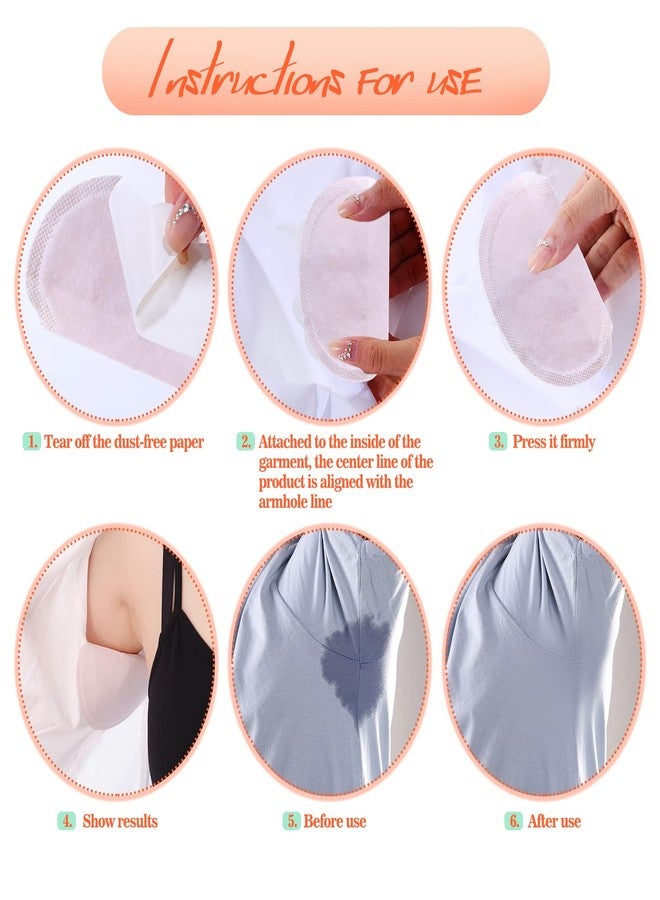 Zhanmai 120 Pcs Underarm Sweat Pads for Women Men Armpit Disposable Non Visible Unflavored Sweat Pads Comfortable Adhesive Dress Shields Armpit Protection Guards - Image 4