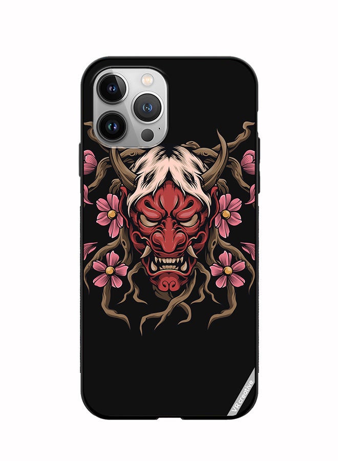 VR CREATIVE Protective Case Cover For Apple iPhone 12 Pro Max Demon Oni Mask Design Multicolour - Image 1