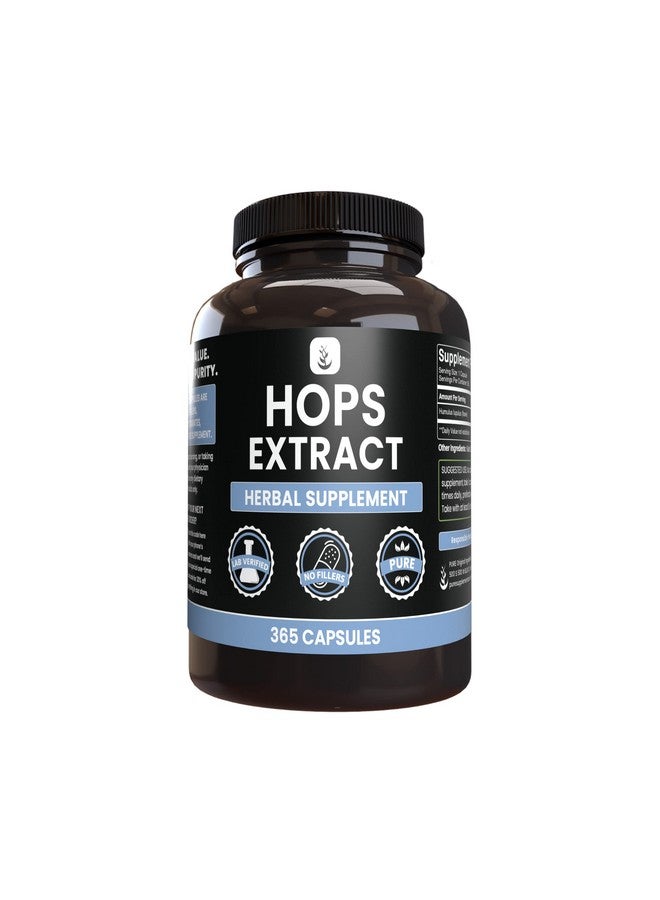 PURE ORIGINAL INGREDIENTS Pure Original Ingredients Hops Extract (365 Capsules) No Magnesium Or Rice Fillers, Always Pure, Lab Verified - Image 1