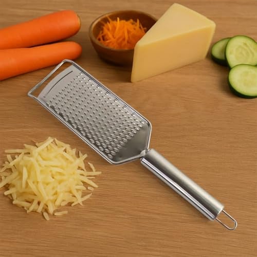 SUPERMOM Grater 1 Pc – Multipurpose Stainless Steel Grater and Shredding for Cheese & Vegetable, Potatoes, Carrots, Gingers and More with Protective – Durable Handheld Crusher for Kitchen Accessories - Image 1