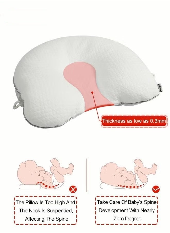 MIXDE Baby Newborn Nursing Sleeping Pillow Toddler Boys and Girls Comfortable Portable Breathable Lightweight Shaping Pillows PE Multifunctional Portable Infant Head Support for Kids Infants Superhigh Qual  - Image 3