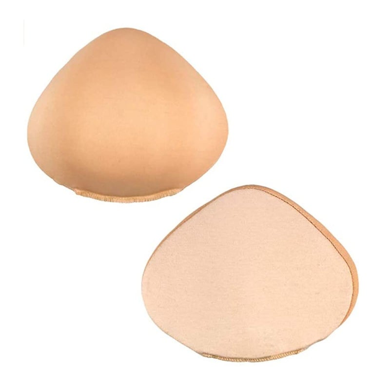 Braza Breast Form - Foam Mastectomy Prosthesis Bra Insert Pads - Breast Form Ideal for Post-Surgery Casual Wear, Beige Size 7 - Image 1