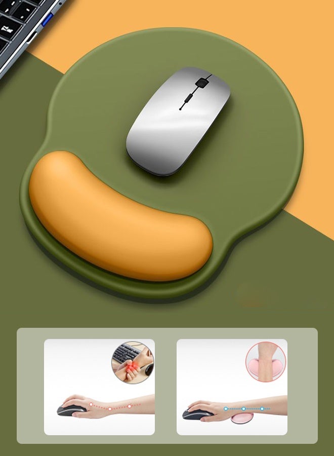 MaWadda Ergonomic Anti-Slip Silicone Mouse Pad Durable Polyurethane Bottom Mouse Pad Small Gaming Mouse Pad Laptop Accessories with Wrist Rest