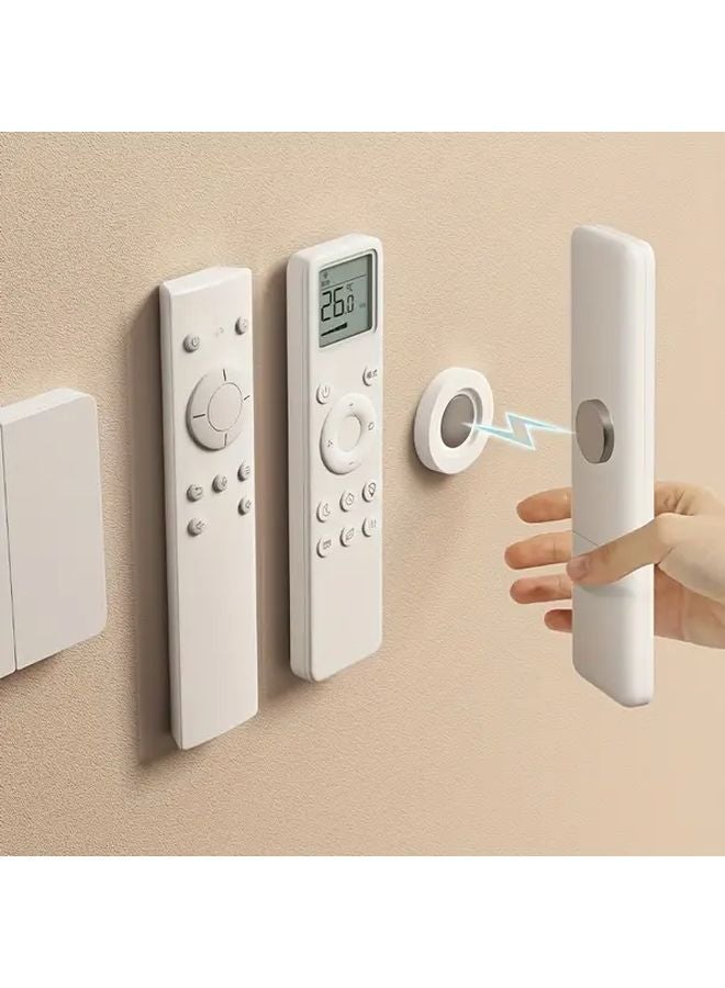 5pcs Magnetic Remote Control Holder Strong Base No Drill Wall Mounted Storage - Image 2