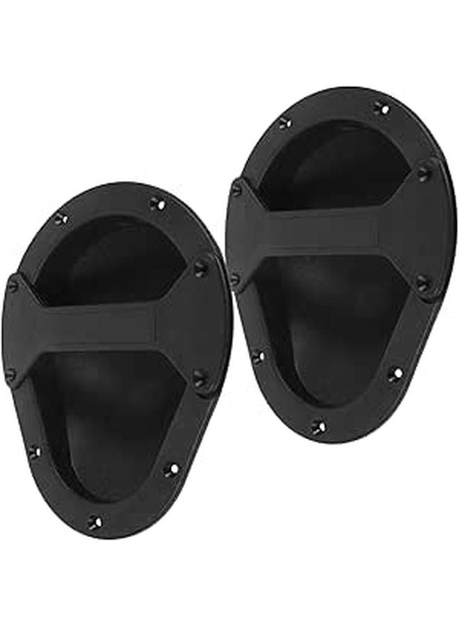 Recessed Speaker Handles 2 Pack Black Replacement for Musicians Loudspeaker - Image 1