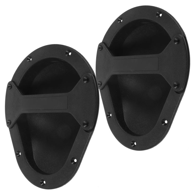 Recessed Speaker Handles 2 Pack Black Replacement for Musicians Loudspeaker - Image 2