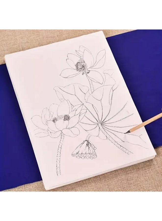 Traditional Chinese Painting Lotus Mica Rice Paper Line Drawing Manuscript 95 Sheets For Beginners - Image 5