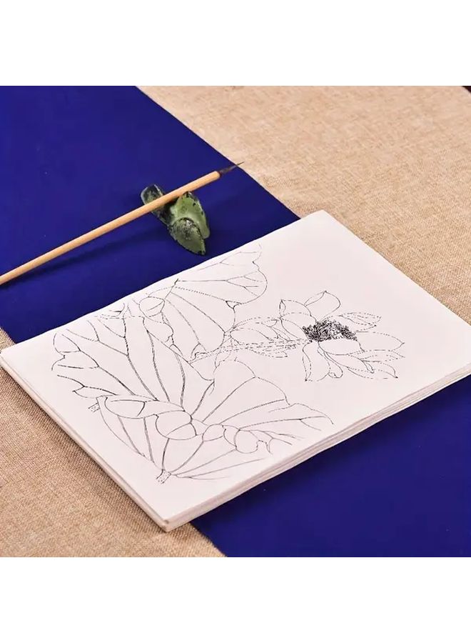 Traditional Chinese Painting Lotus Mica Rice Paper Line Drawing Manuscript 95 Sheets For Beginners - Image 4