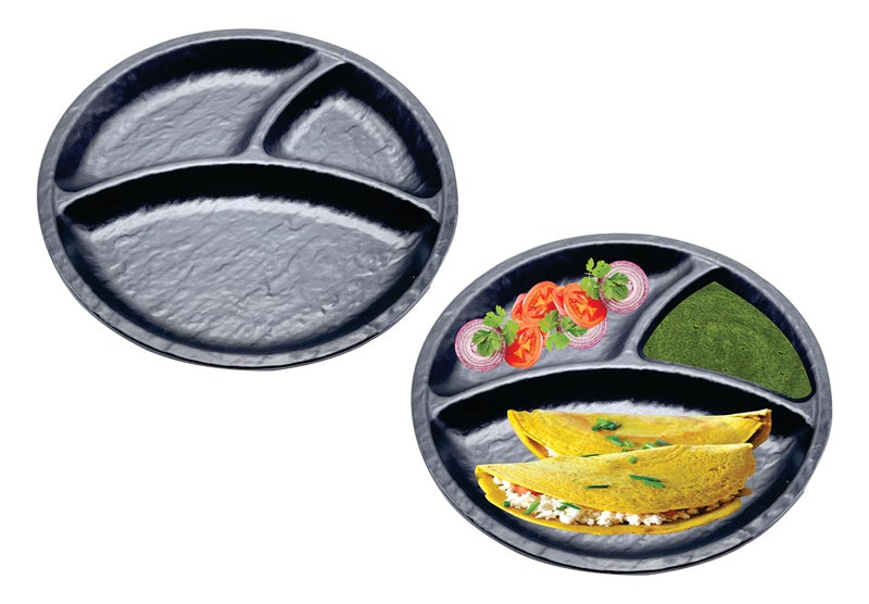 ZIDO 2 PCS. Multipurpose Round Divider Plate for PAV BHAJI/CHILLA/IDLI/DOSA/VADA/Chole KULCHE ETC. - Image 5