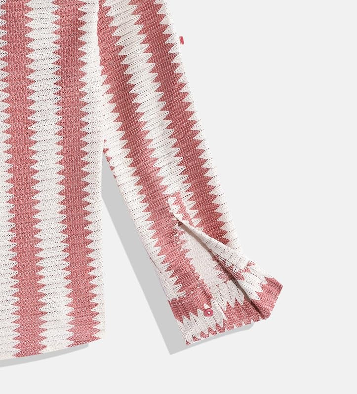 CAVIO Boys Cotton Full Sleeves Striped Shirt with T-Shirt - Image 5