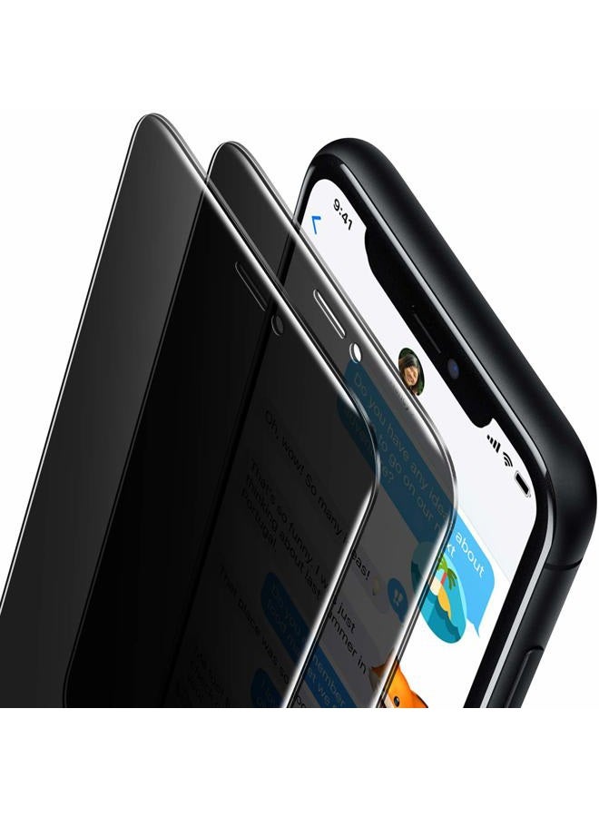 ORIbox Privacy Screen Protector for iPhone 11 Pro Max,Xs Max (6.5 Inch) Anty- Spy Tempered Glass Screen Protector,2-Pack - Image 1