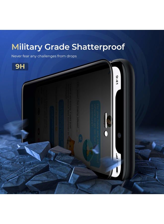 ORIbox Privacy Screen Protector for iPhone 11 Pro Max,Xs Max (6.5 Inch) Anty- Spy Tempered Glass Screen Protector,2-Pack - Image 3