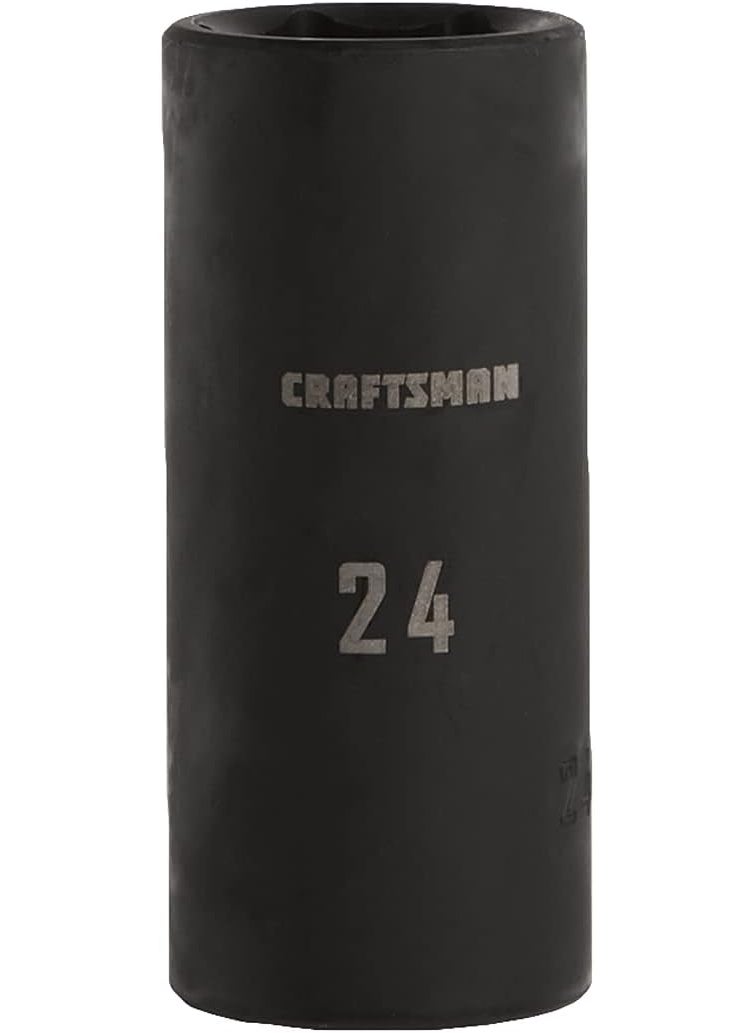 CRAFTSMAN CRAFTSMAN Deep Impact Socket Metric 12Inch Drive 24mm CMMT16086  - Image 1