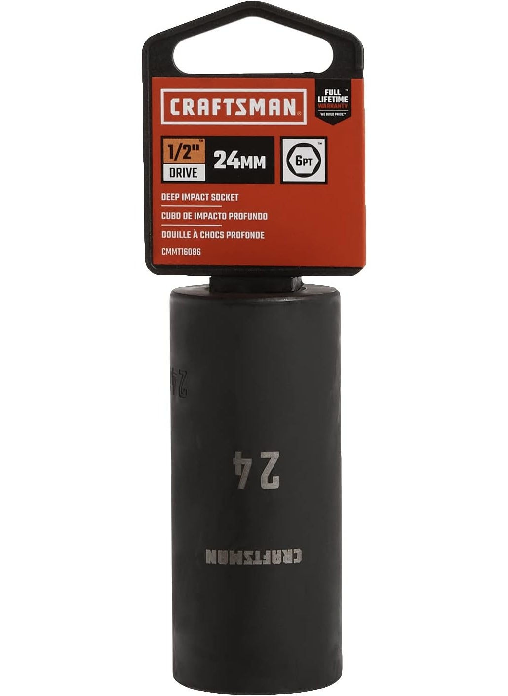 CRAFTSMAN CRAFTSMAN Deep Impact Socket Metric 12Inch Drive 24mm CMMT16086  - Image 2