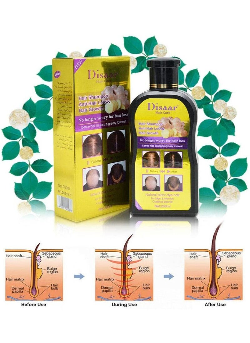 Disaar - Disaar Anti Hair Loss & Hair Growth Shampoo,Oil & Derma Roller Hair Care Kit 3Pcs - Image 1