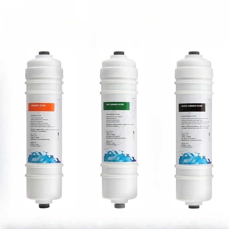 3 Stage 10 Inch Universal Inline Water Filter Set PP Carbon Block Quick Connect Cartridge For Aquarium Pre Filtration Fish Tank Accessory - Image 5