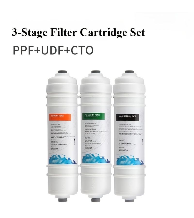 3 Stage 10 Inch Universal Inline Water Filter Set PP Carbon Block Quick Connect Cartridge For Aquarium Pre Filtration Fish Tank Accessory - Image 4