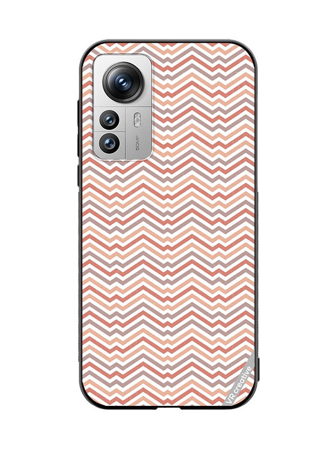 VR CREATIVE Protective Case Cover For Xiaomi 12X Strips Design Multicolour - Image 1