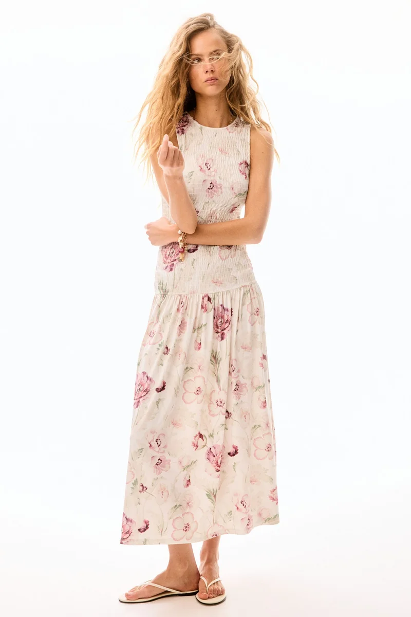 H&M Smocked jersey dress