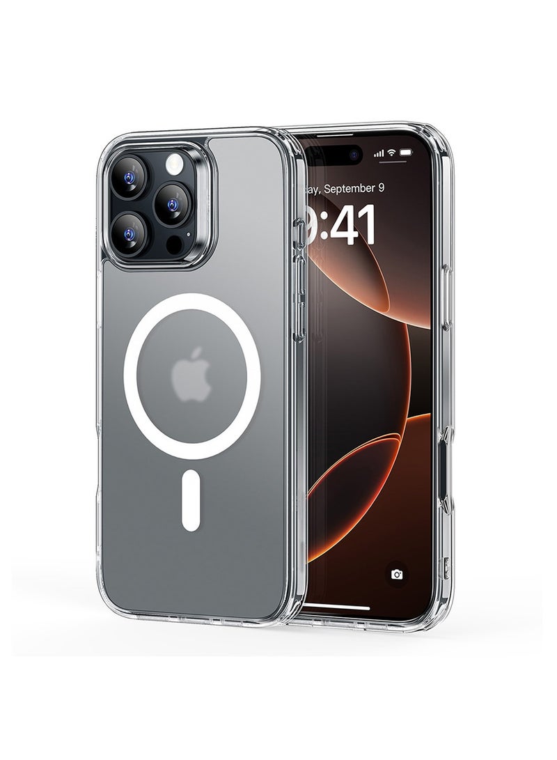 Techie غطاء خلفي صلب مغناطيسي شفاف MagSafe لجهاز Apple iPhone 16 Pro Max، غطاء رفيع مضاد للصدمات، يدعم الشحن اللاسلكي - Image 1