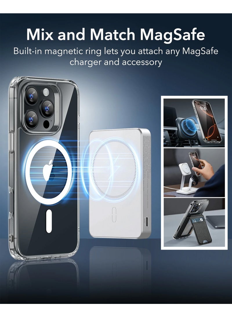 Techie غطاء خلفي صلب مغناطيسي شفاف MagSafe لجهاز Apple iPhone 16 Pro Max، غطاء رفيع مضاد للصدمات، يدعم الشحن اللاسلكي - Image 5