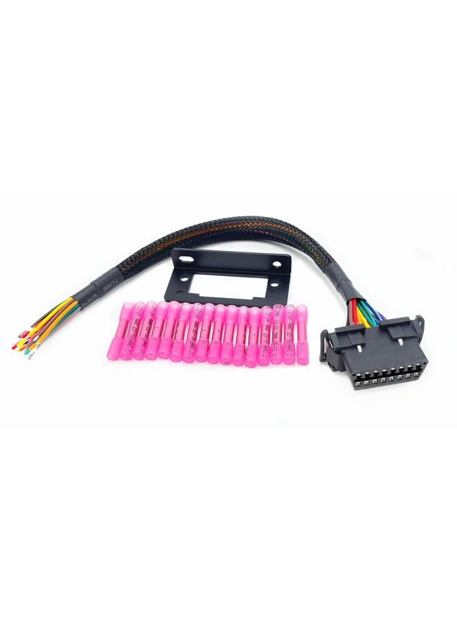 MITOB OBD2 J1962 Female to Open Pigtail Cable Bracket OBDii Port Replacement Cable 1ft/30cm - Image 4