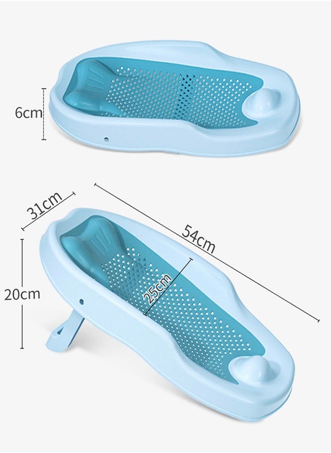 ZCM-HAPPY Baby Shower Support Safe Lying Baby Bath Support Seat Comfortable Non Slip Mat for Bathtub Ideal Bathing Solution for Newborns Infant Bathing Seat Non Slip Baby Bath Mat Toddler Bath Support Seat  - Image 2