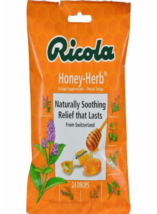 Ricola قطرات سعال للحلق بالعسل والأعشاب، 24 قطعة - Image 2