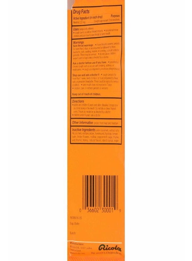 Ricola قطرات سعال للحلق بالعسل والأعشاب، 24 قطعة - Image 3