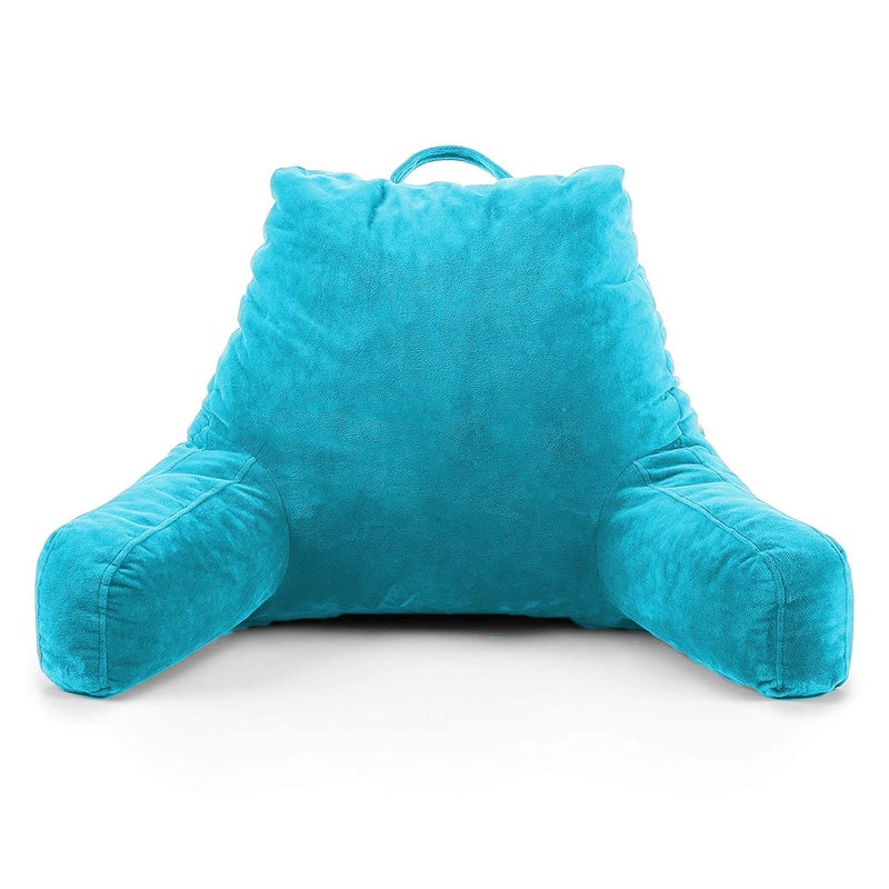 PUM PUM PumPum Back Rest Reading Pillow with Arm Rest Comfortable Support for Reading Watching TV or Relaxing SkyBlue - Image 1