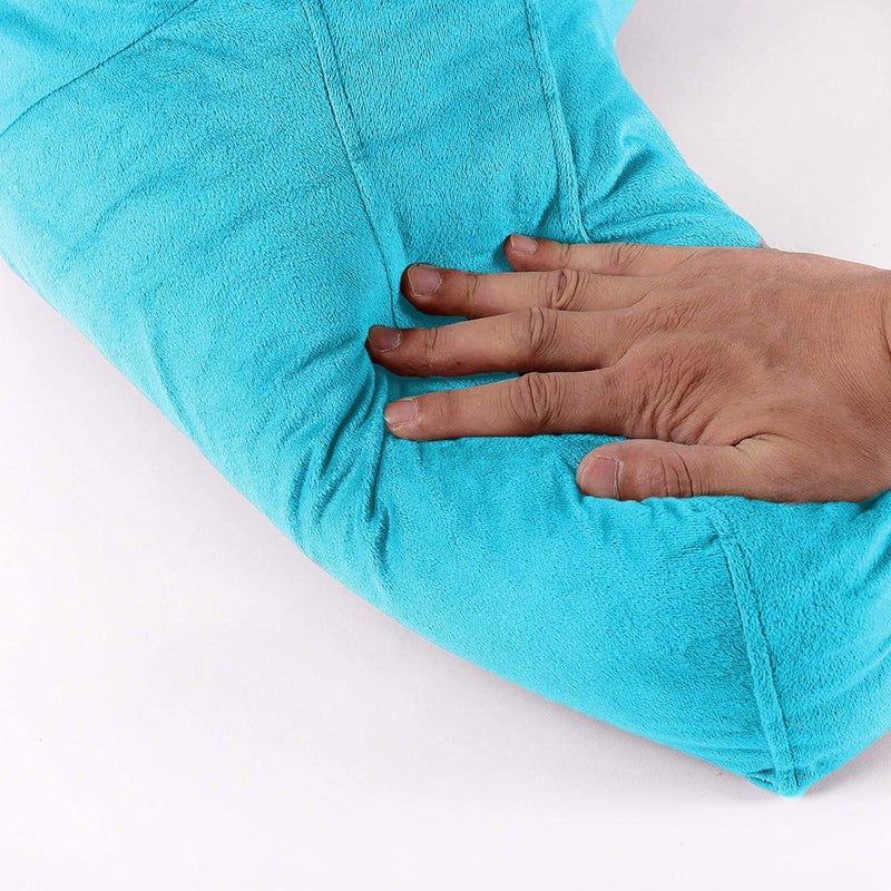 PUM PUM PumPum Back Rest Reading Pillow with Arm Rest Comfortable Support for Reading Watching TV or Relaxing SkyBlue - Image 3