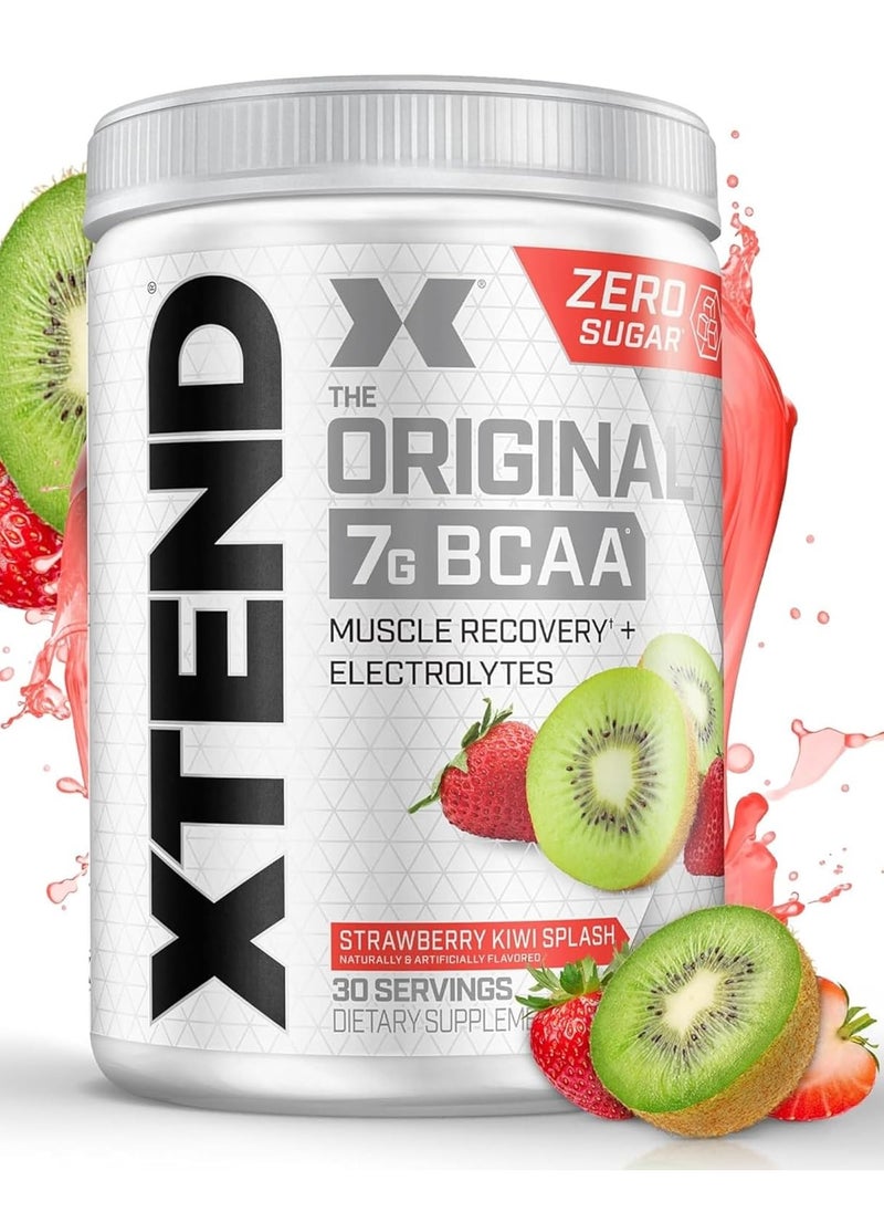 اسكتيند مسحوق إكستند BCAA - نكهة الفراولة والكيوي | ٣٠ حصة | ٧ غرامات من الأحماض الأمينية المتفرعة السلسلة | مشروب دعم رياضي خالٍ من السكر  - Image 2