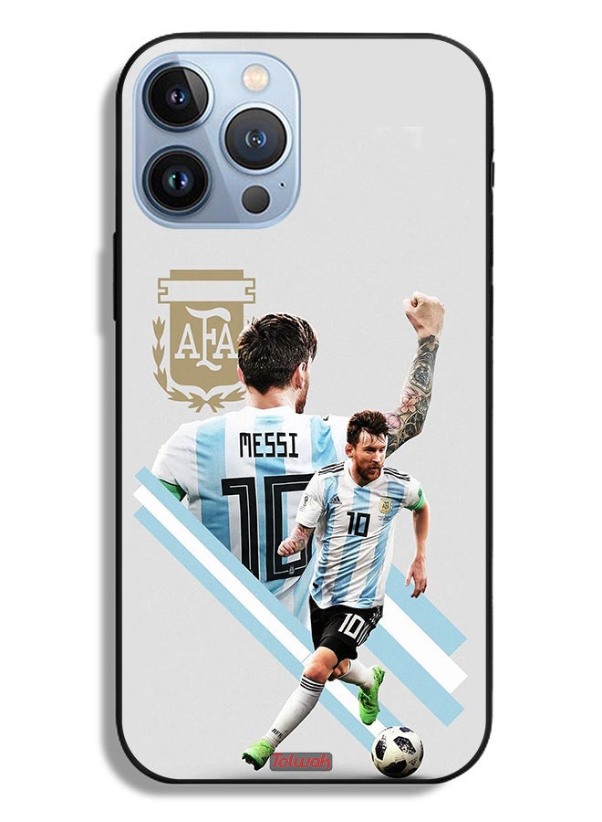 Tolwak Apple iPhone 13 Pro Max Protective Case Leo Messi Art - Image 2