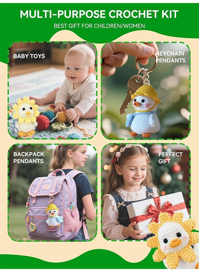 Quantum Crochet Kit, Duck Crochet Animal Kits, Beginner DIY Crochet Kit for Adults Kids - Image 4