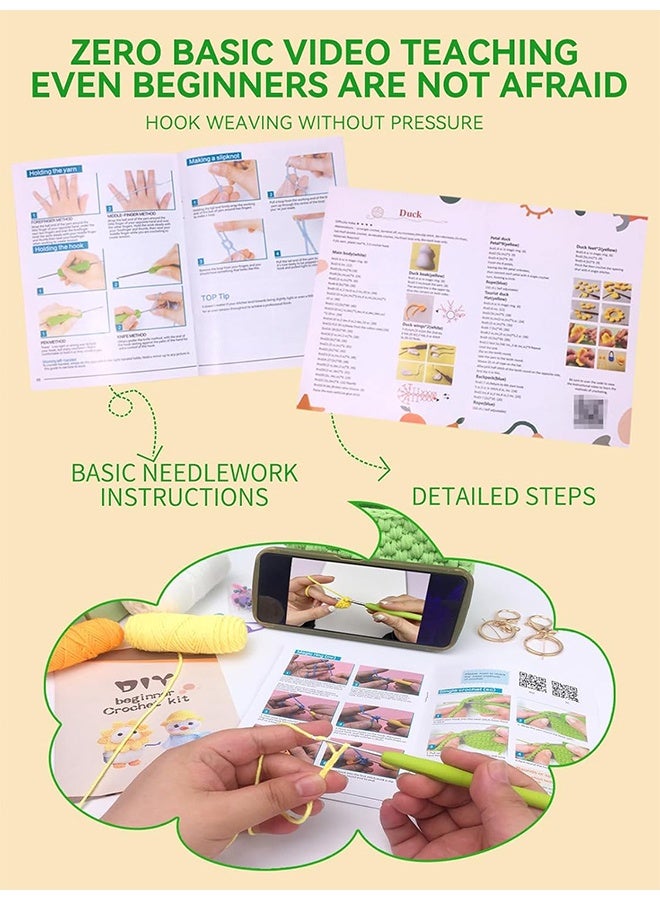 Quantum Crochet Kit, Duck Crochet Animal Kits, Beginner DIY Crochet Kit for Adults Kids - Image 3