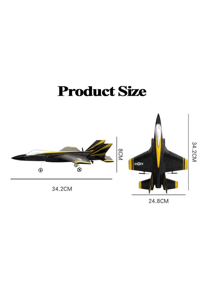 AROAQ RC Foam Aircraft Remote Control Airplane Foam Toys for Children F35II With Box Black  - Image 3